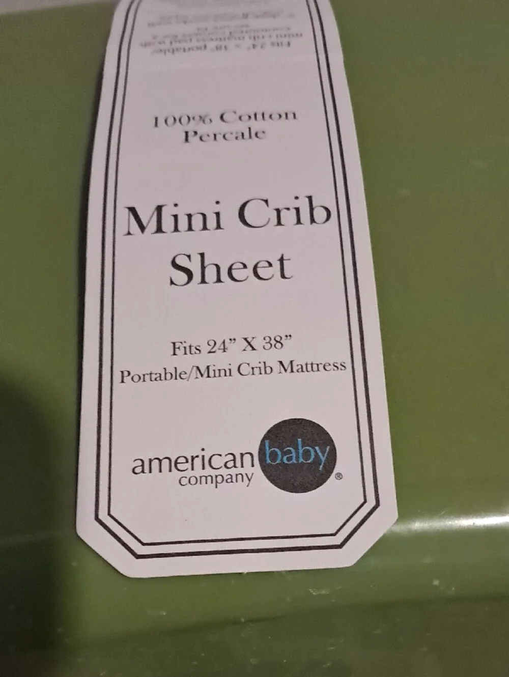 American Baby Mini Crib Matress Sheet  in Gray